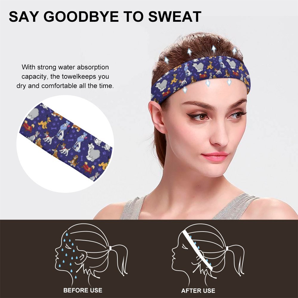 Dog Favorites Sports Sweat Headband