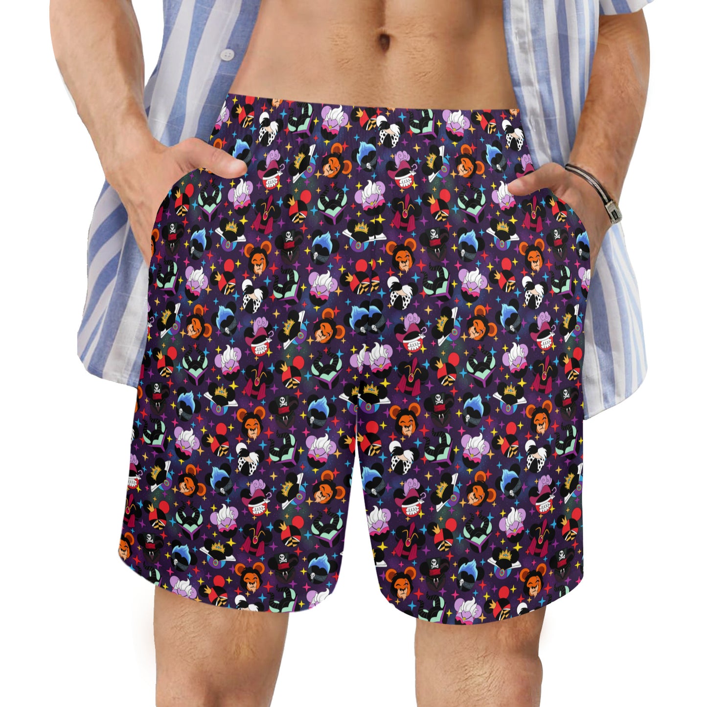 Villains Men's Swim Trunks Swimsuit