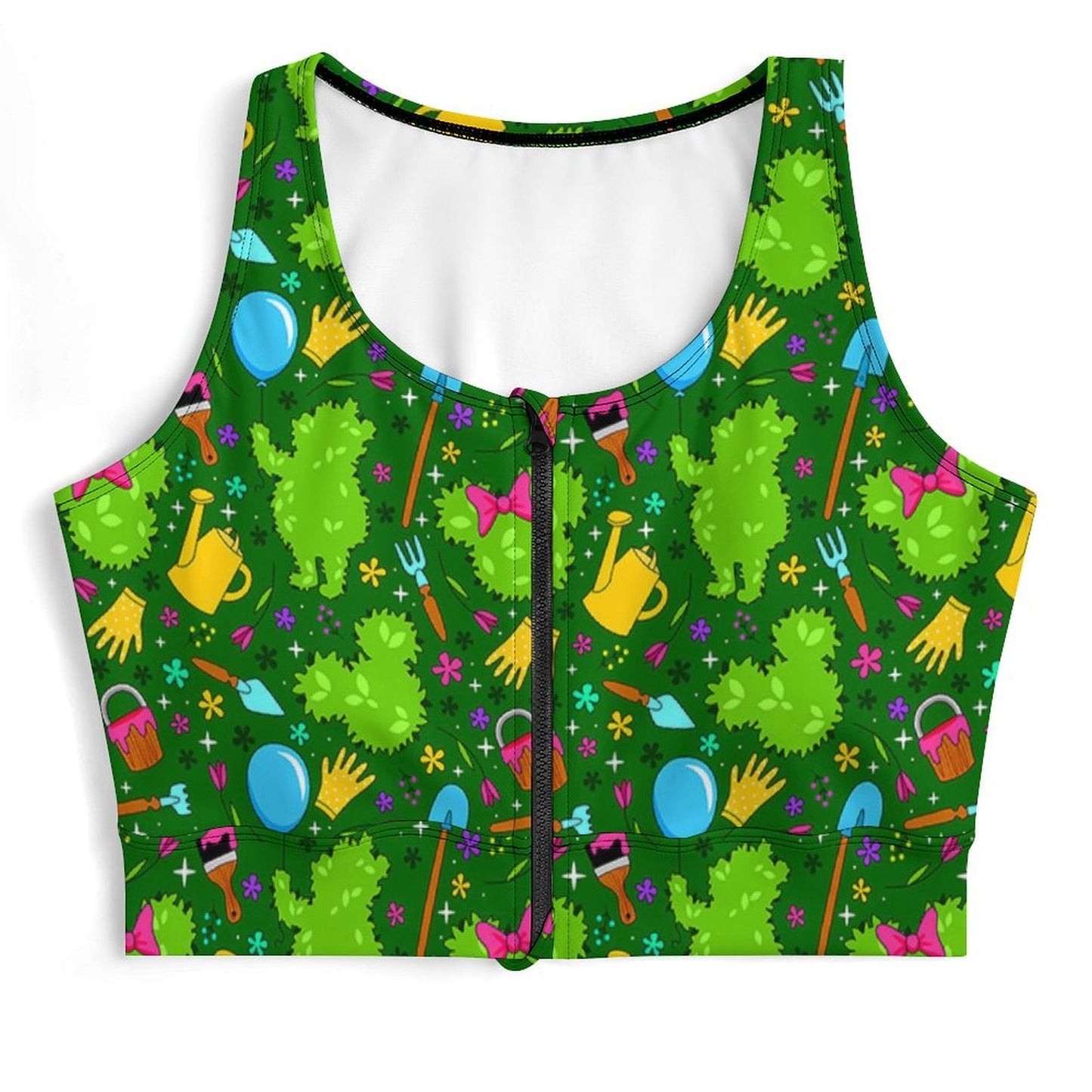 Flower And Garden Women's Yoga Zipper Vest - Ambrie