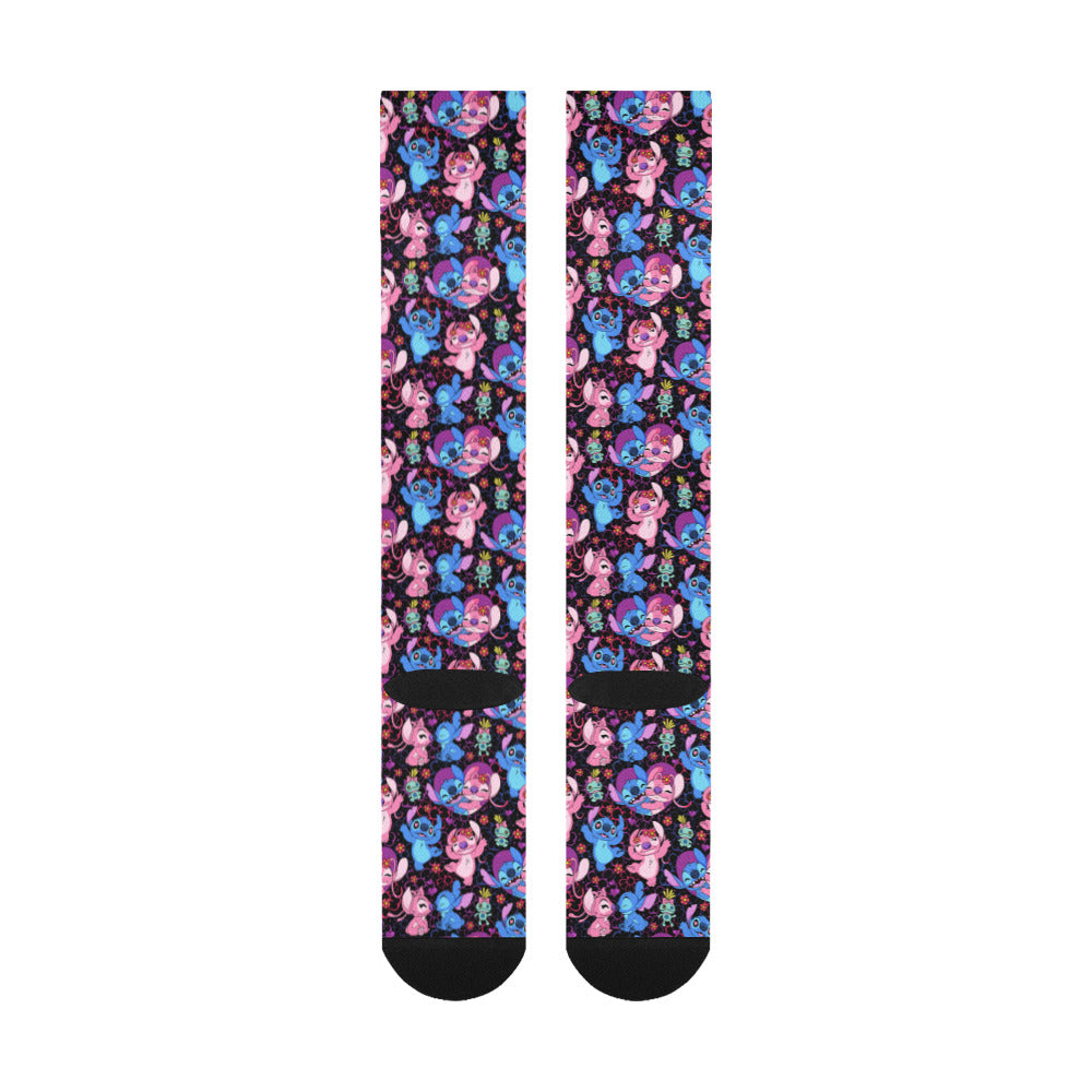 Disney Lilo And Stitch Angel Besties Over-The-Calf Socks