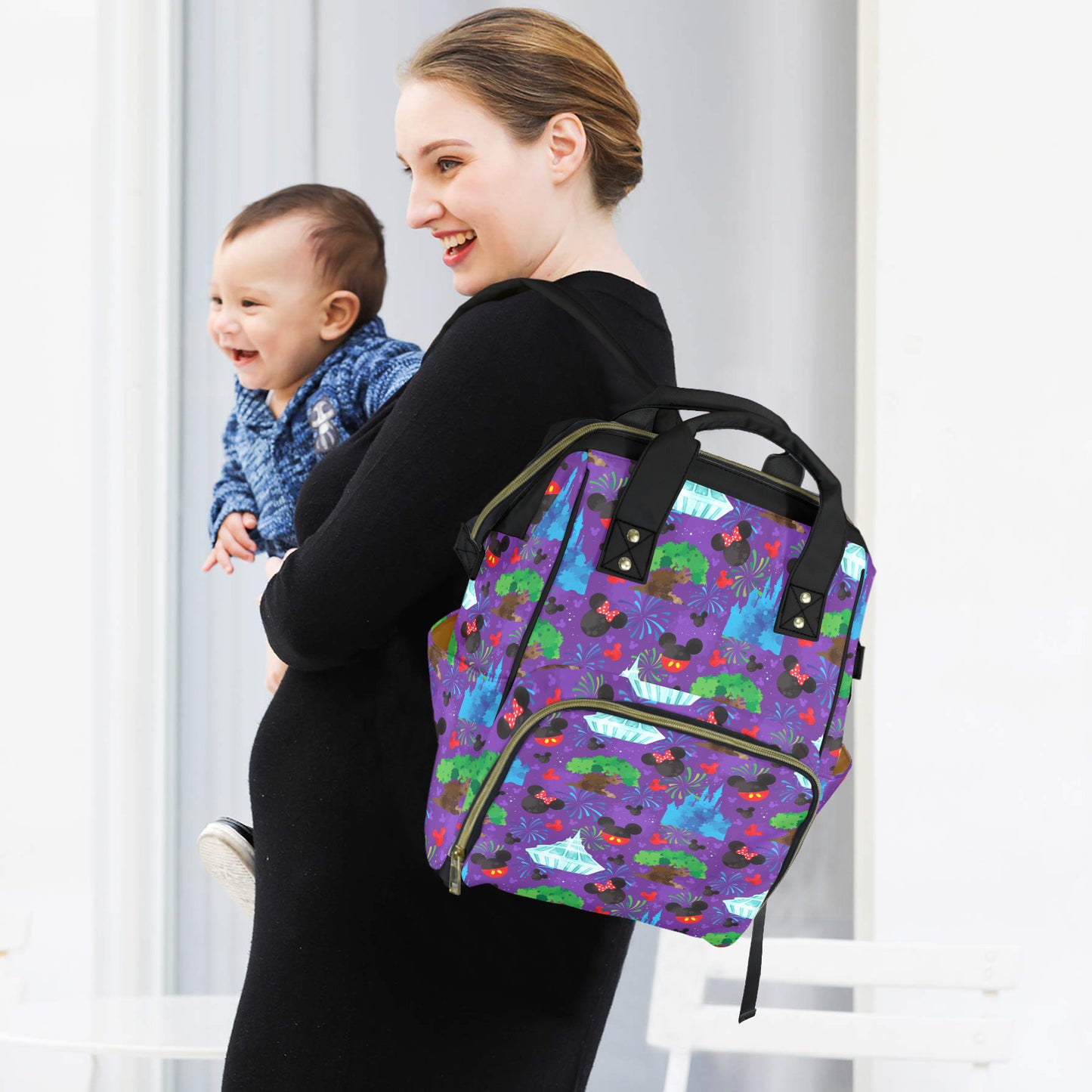 Park Hopper Fireworks Multi-Function Diaper Bag