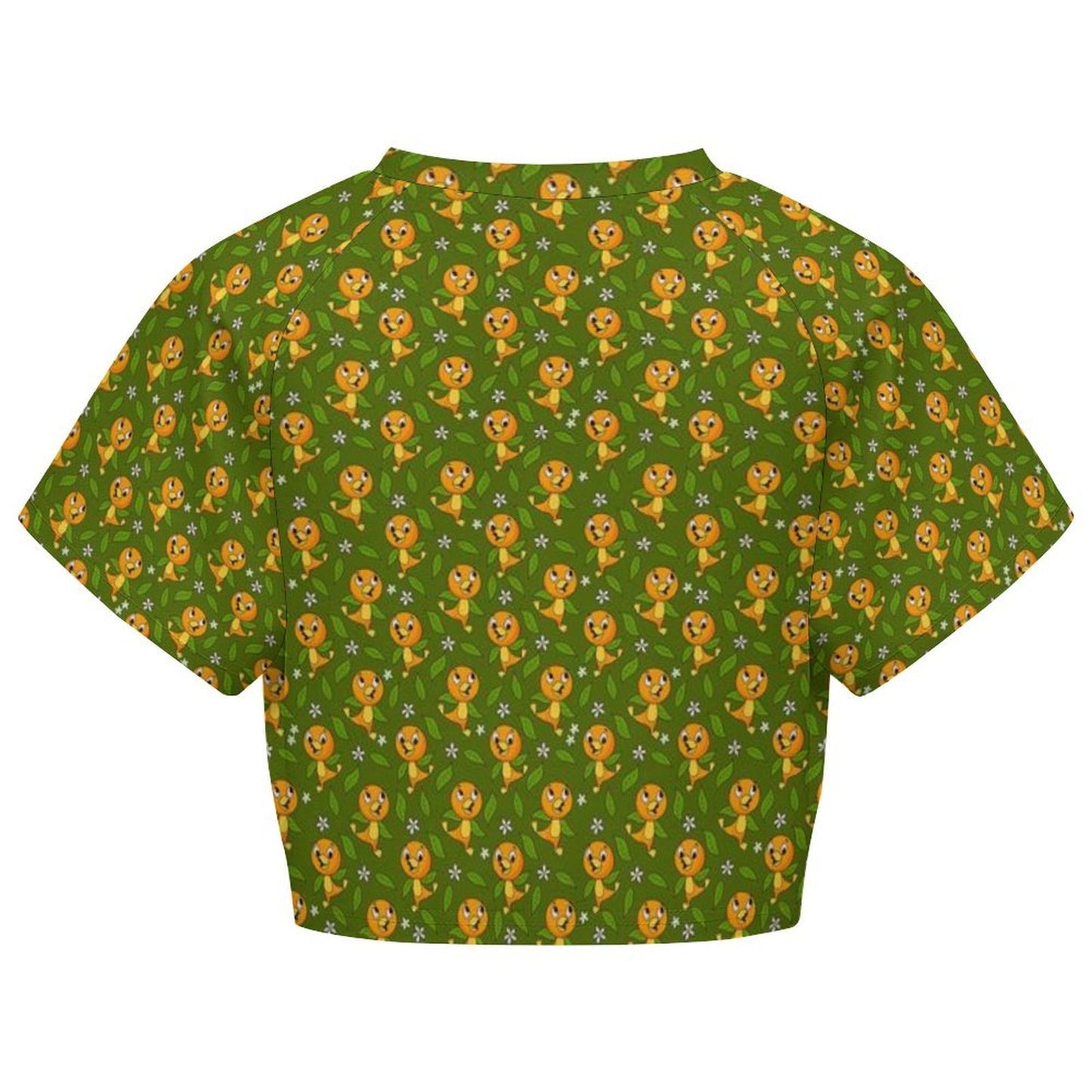 All Over Print Cropped Ralgan T-Shirt - Ambrie