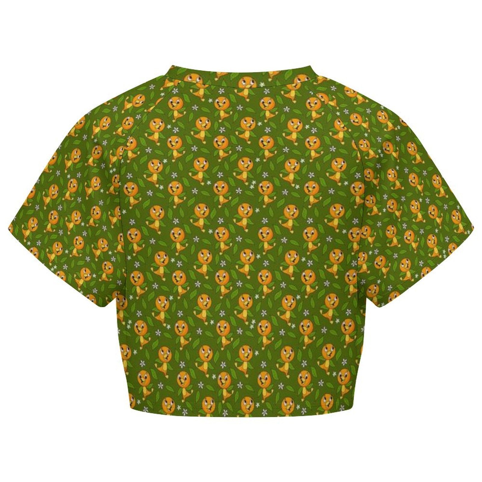 All Over Print Cropped Ralgan T-Shirt - Ambrie