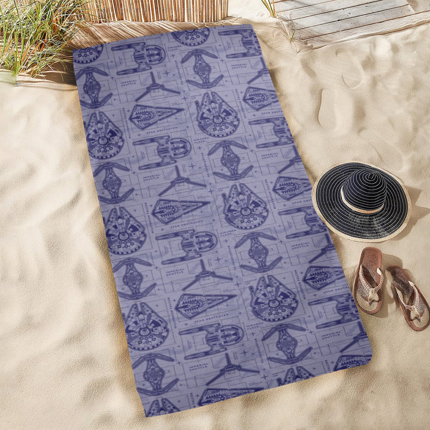 Blueprints Beach Towel