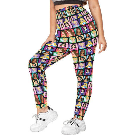 Princess Portraits Women's Plus Size Athletic Leggings