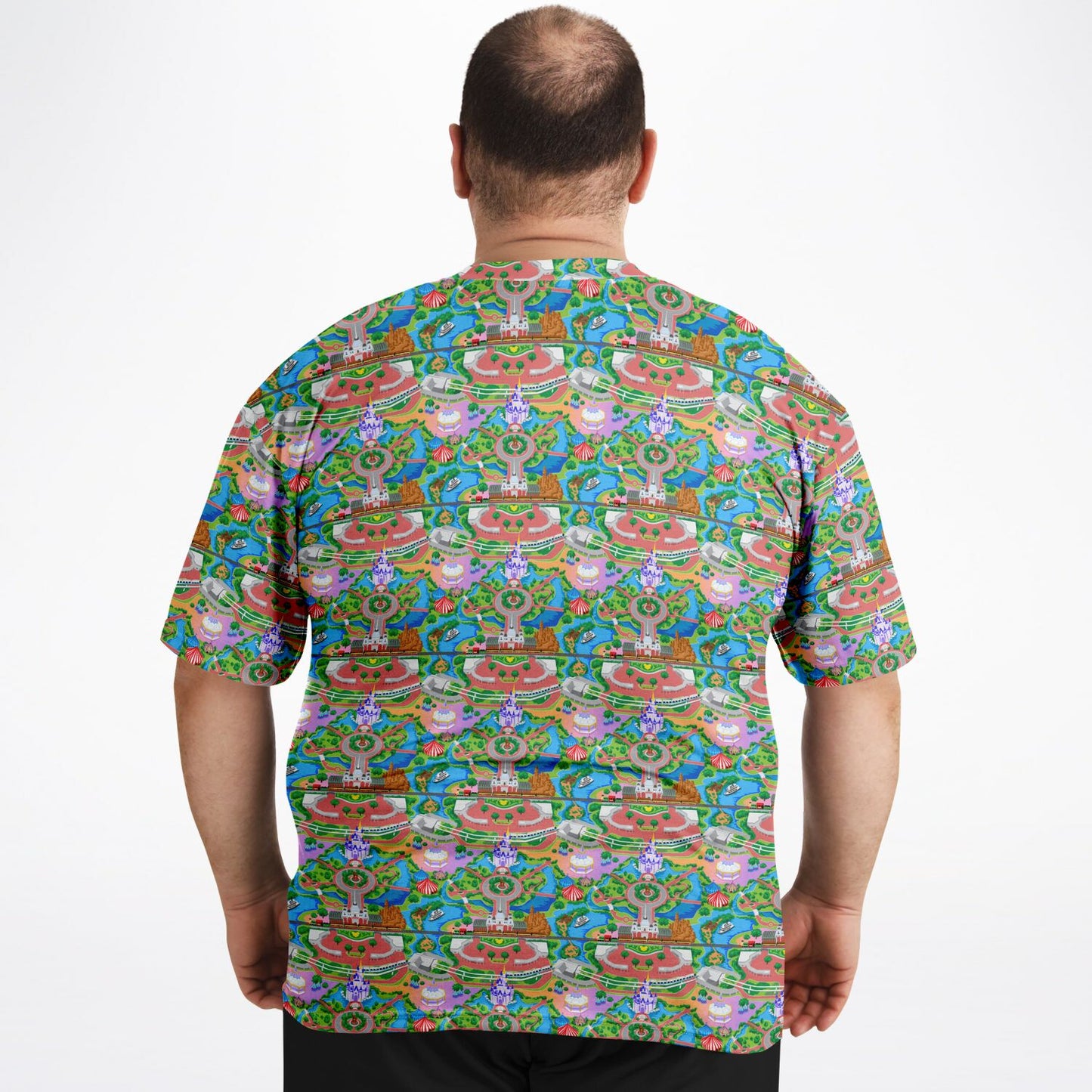 Park Map Unisex Plus-size T-Shirt