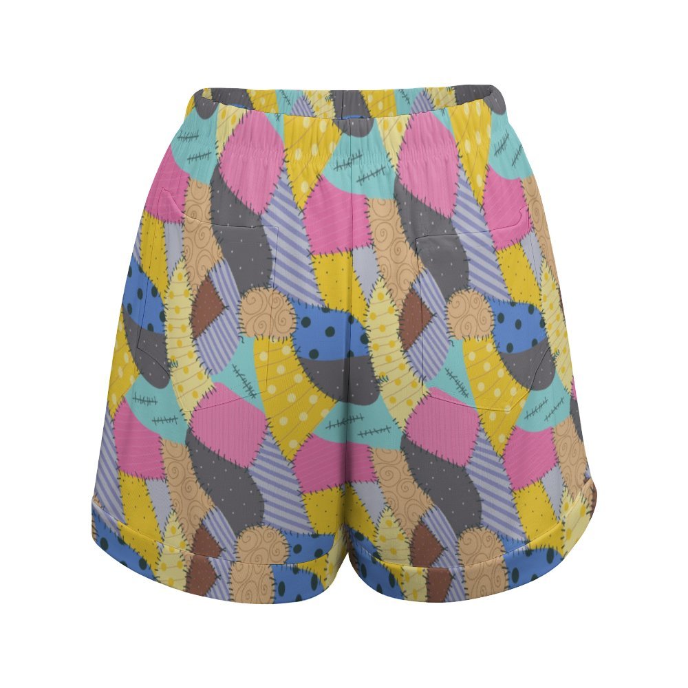 Sally's Dress Women's High-Waisted Loose Shorts With Pockets
