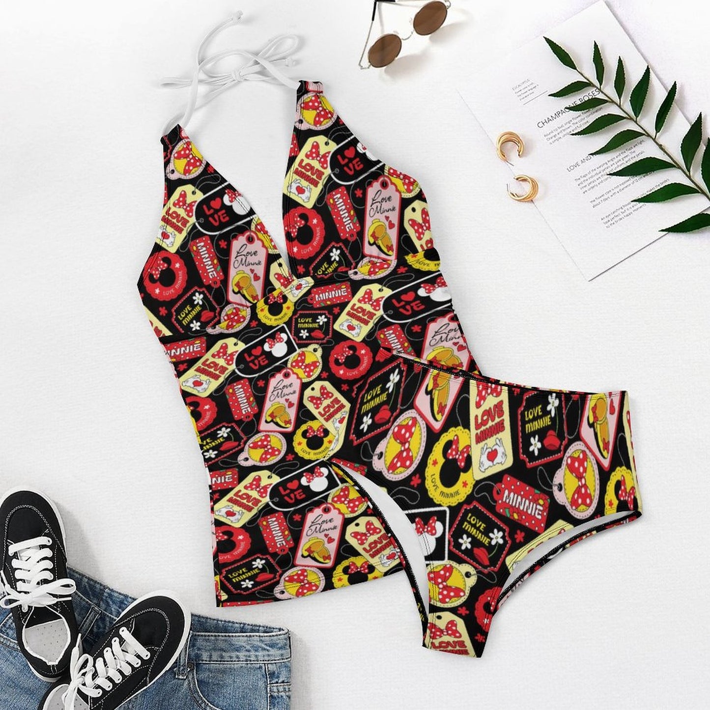 Minnie Tags Women's Split Swimsuit