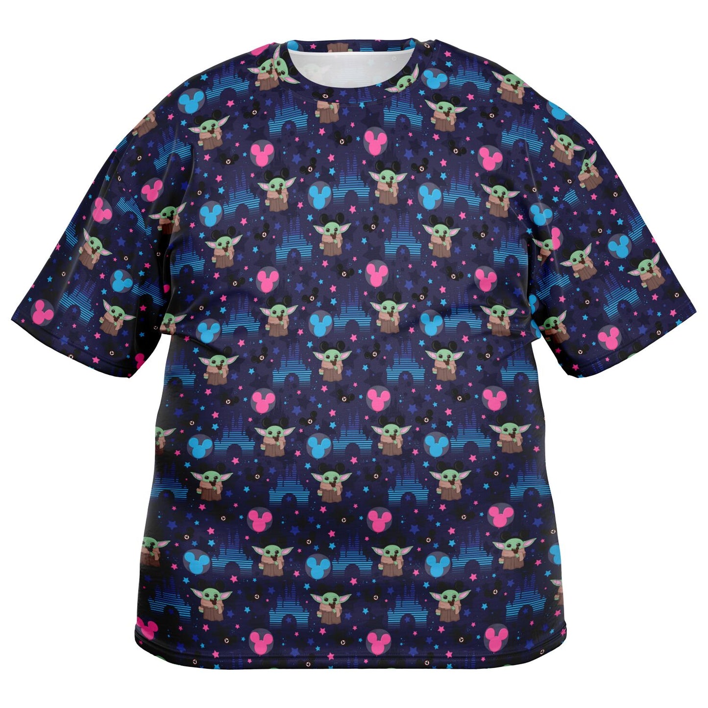 Baby Yoda Castles Unisex Plus-size T-Shirt