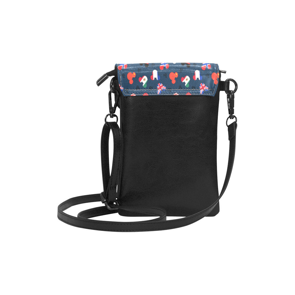 Mickey Flags Small Cell Phone Purse