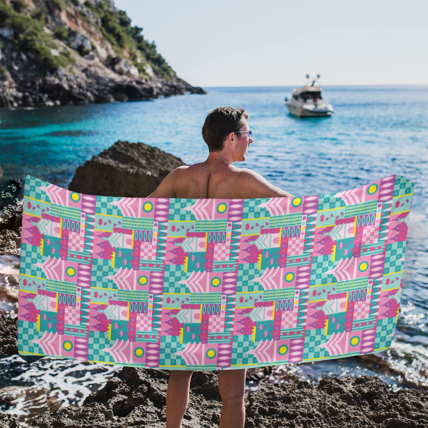 Small World Beach Towel