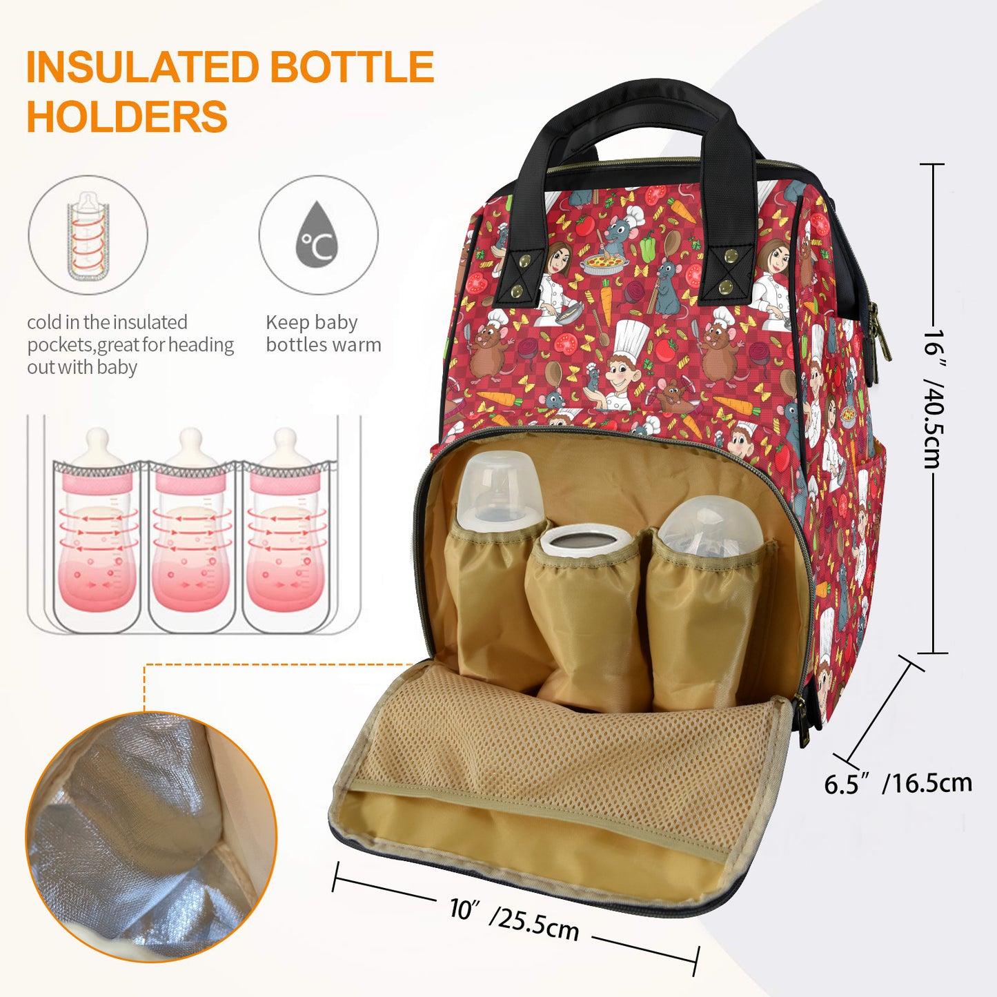 Ratatouille Multi-Function Diaper Bag