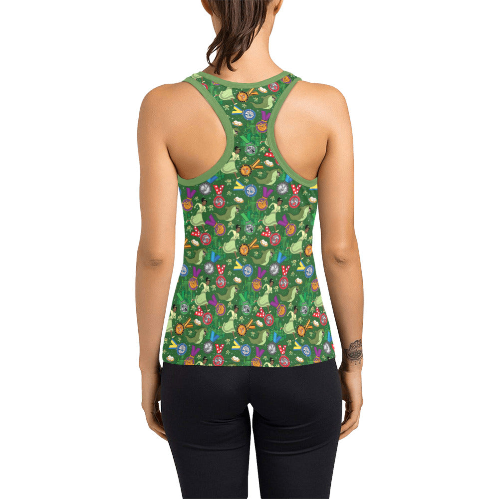 Tiana Wine And Dine Race Women's Racerback Tank Top