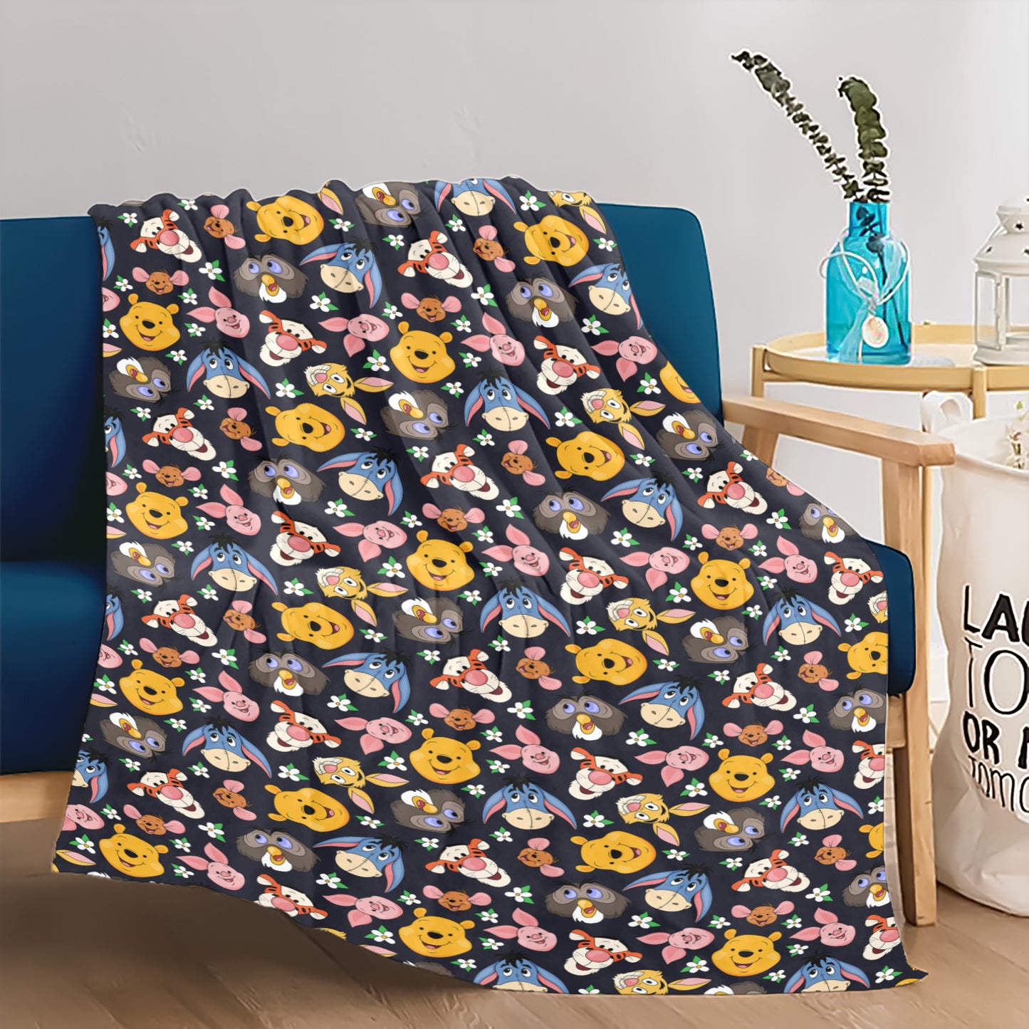 Hundred Acre Wood Friends Ultra-Soft Micro Fleece Blanket 32"x48"