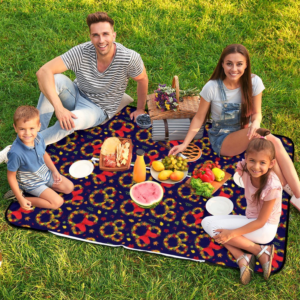 Fall Leaves Zipper Picnic Mat