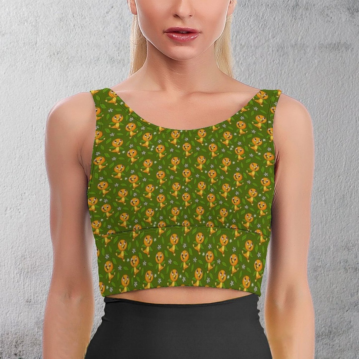 Orange Bird Women's Crop Tank Top - Ambrie