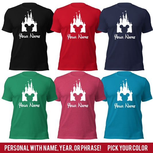 Customizable Family Castle Graphic Tee