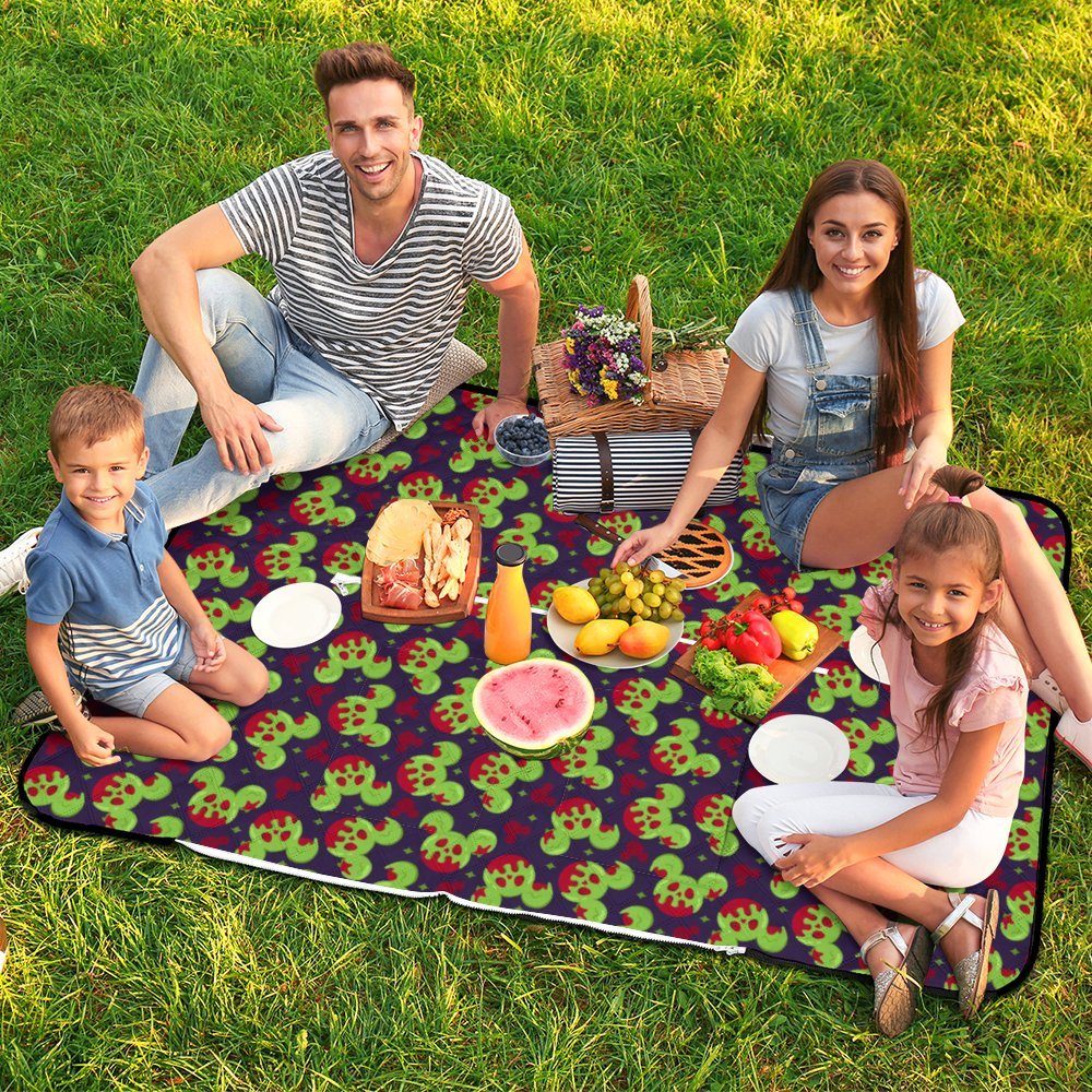 Magical Evil Apple Zipper Picnic Mat