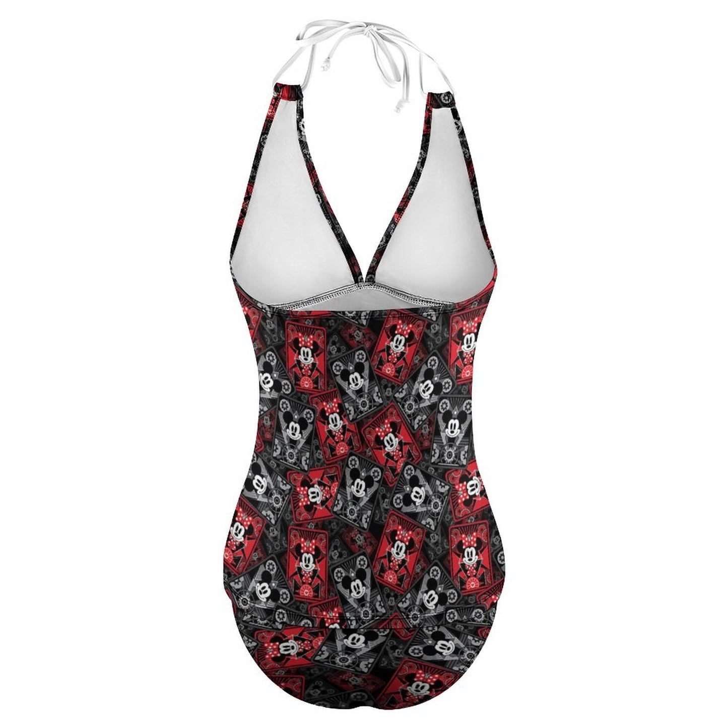 Steamboat Mickey And Minnie Cards Women's Split Swimsuit