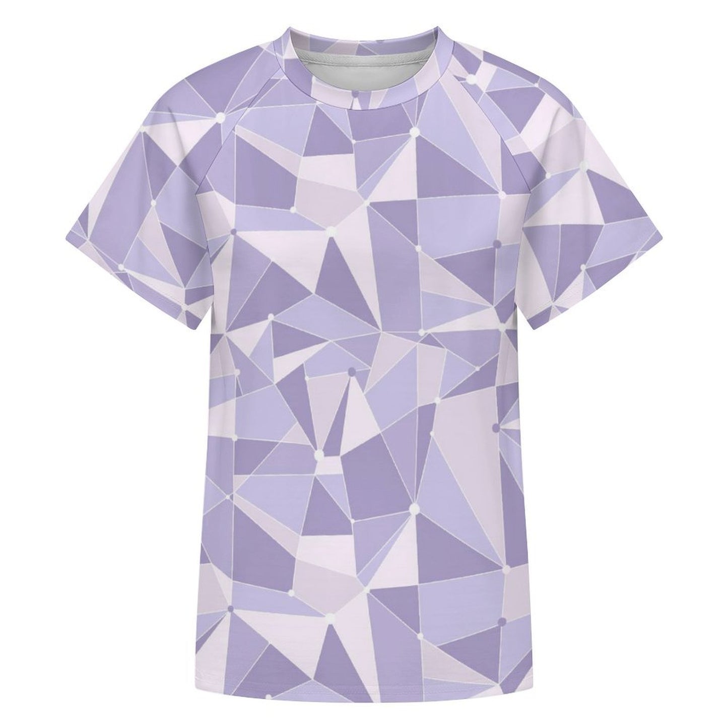 Purple Wall Women's All Over Print Raglan T-Shirt - Ambrie
