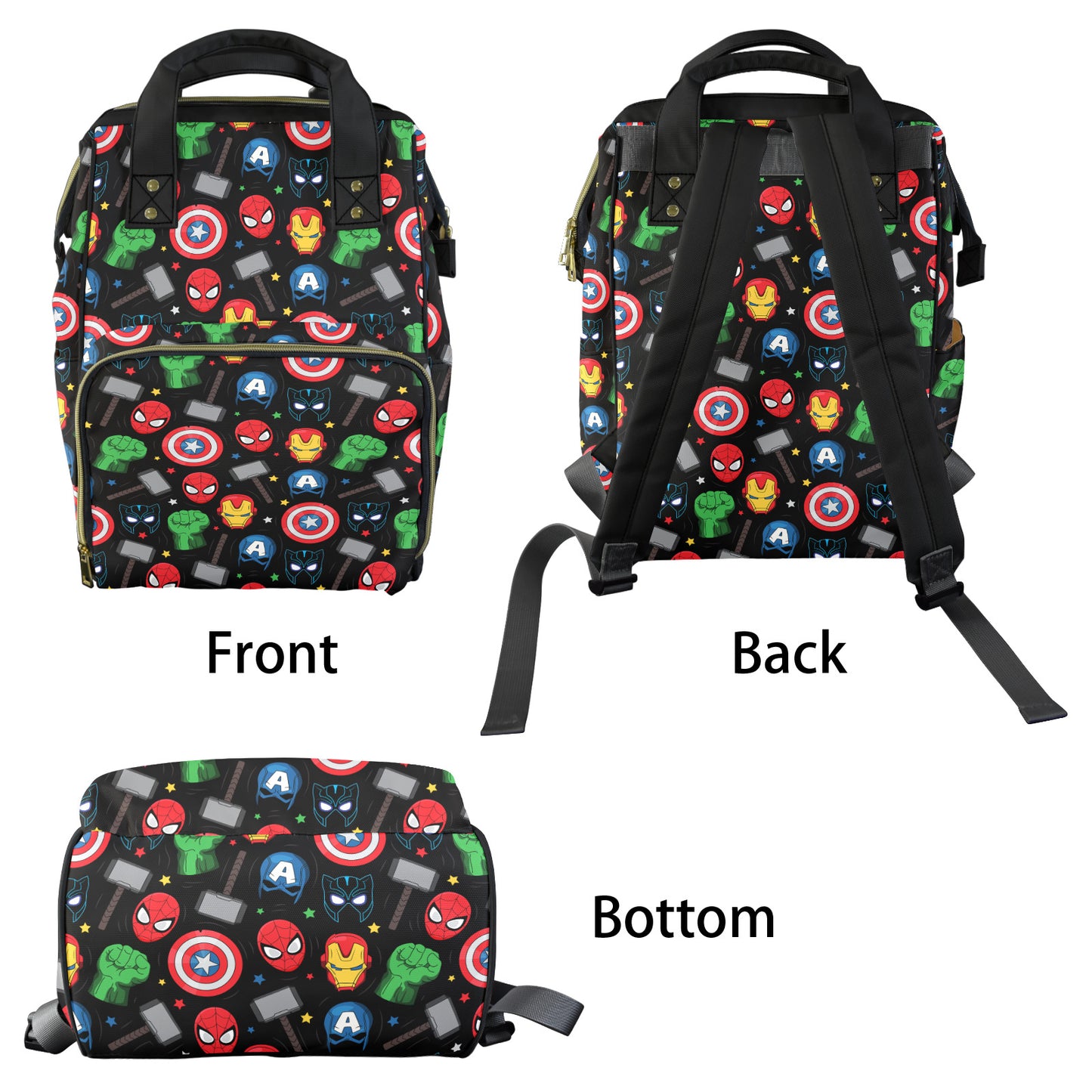 Super Heroes Multi-Function Diaper Bag