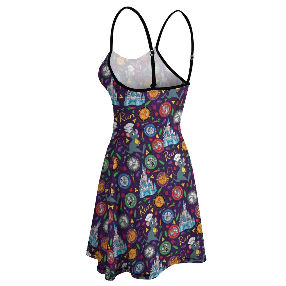 Ratatouille Wine And Dine Race Women's Sling Short Dress