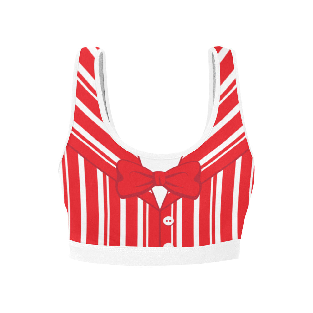 Dapper Dan Red Women's Sports Bra