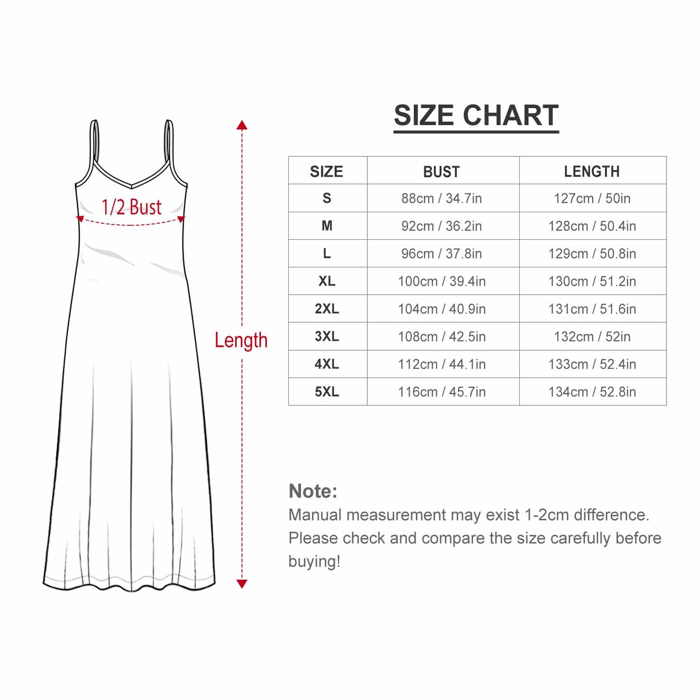 Villain Tea Cups Women's Summer Slip Long Dress