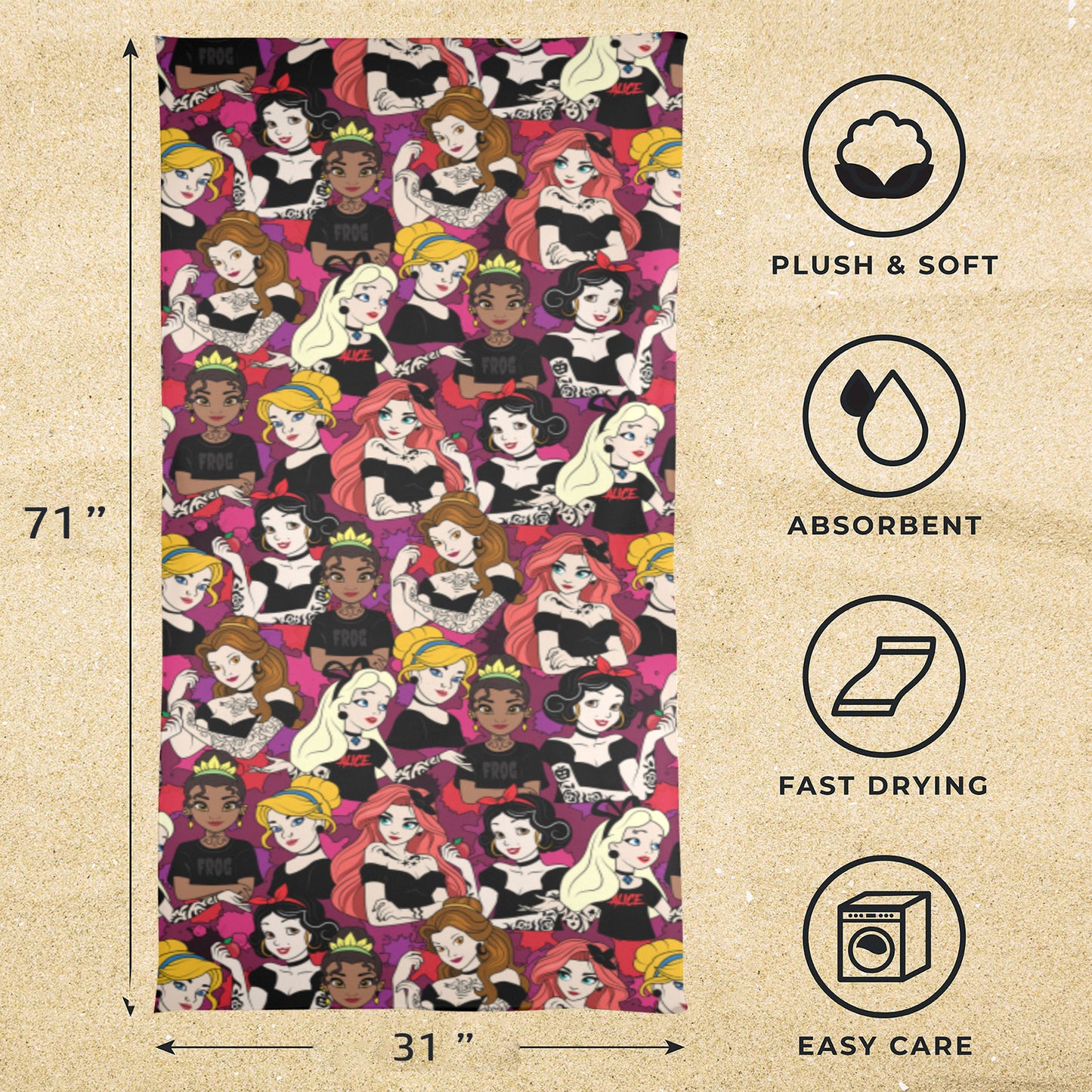 Bad Girls Beach Towel