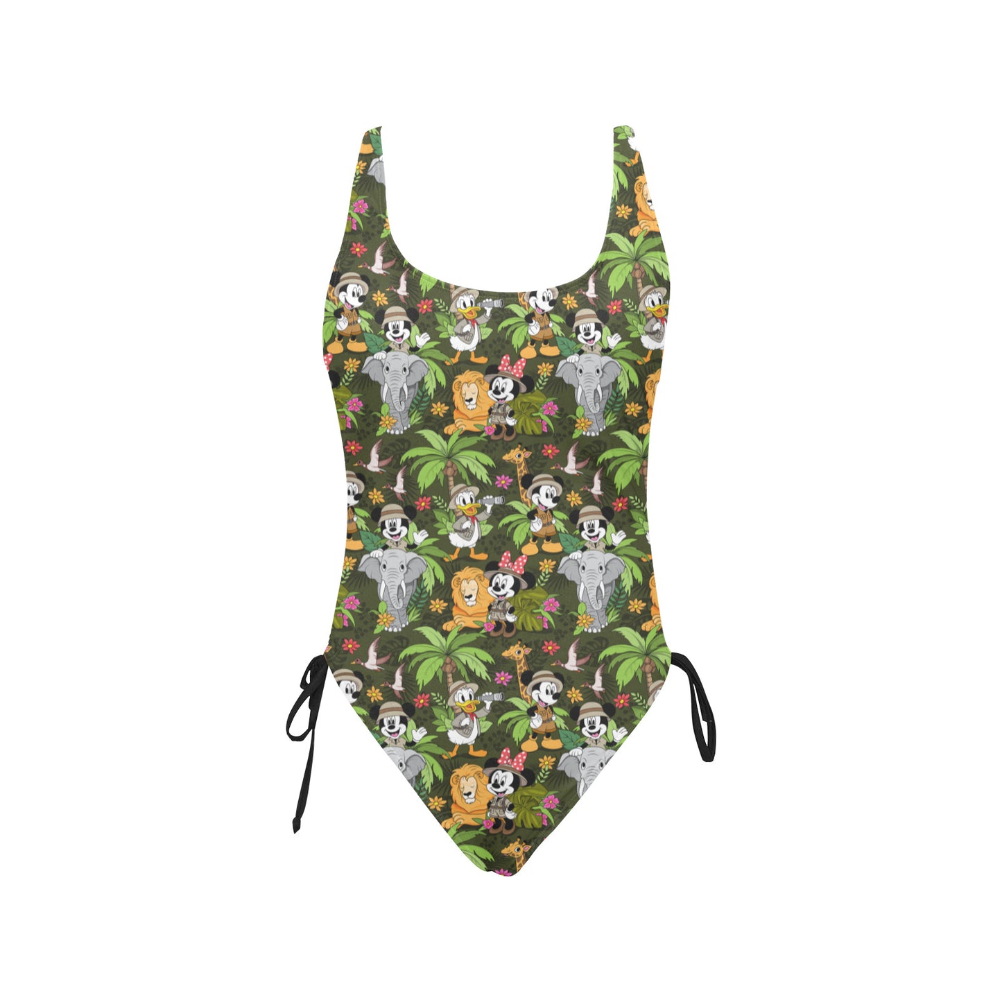 Safari Drawstring Side Women's One-Piece Swimsuit