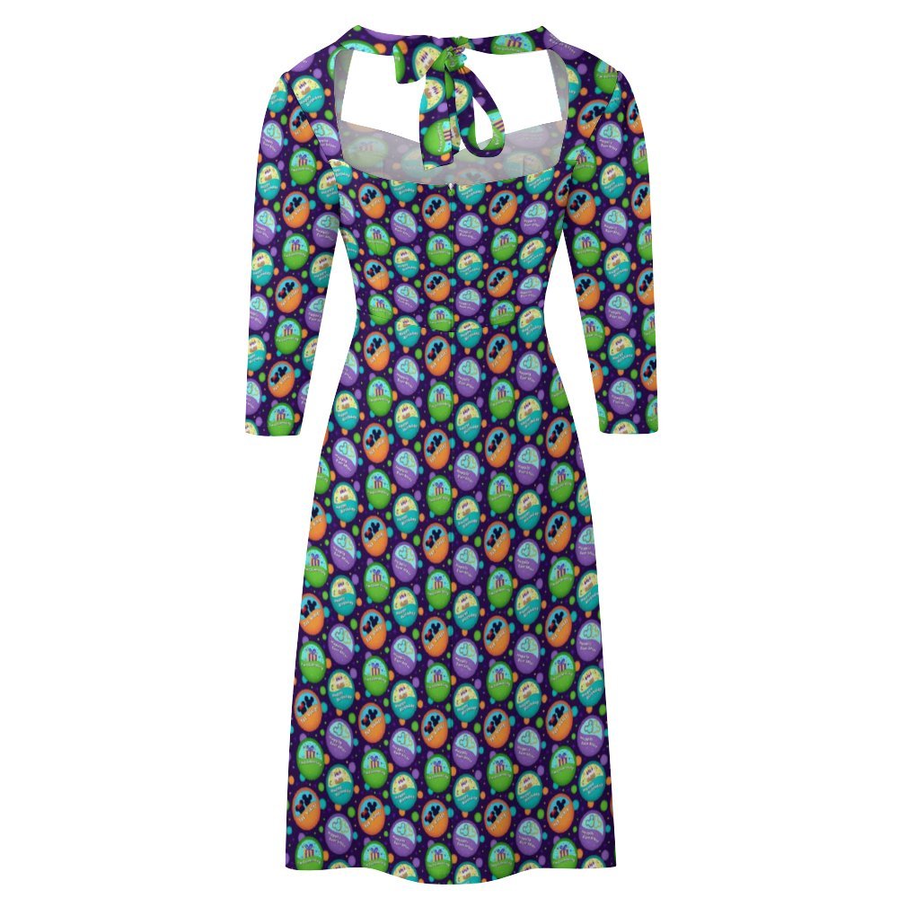 Button Collector Women's Sweetheart Dress Flare Dress