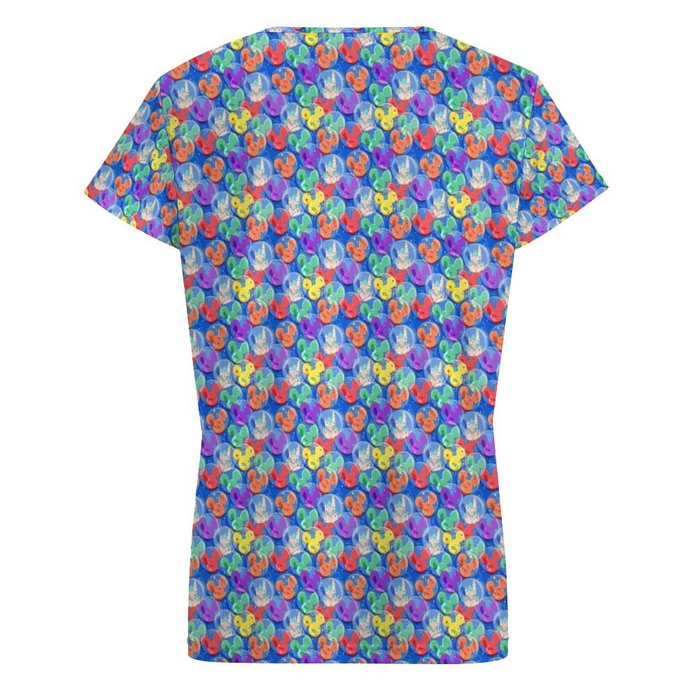 Balloon Collector Women's V-Neck Short Sleeve T-Shirt