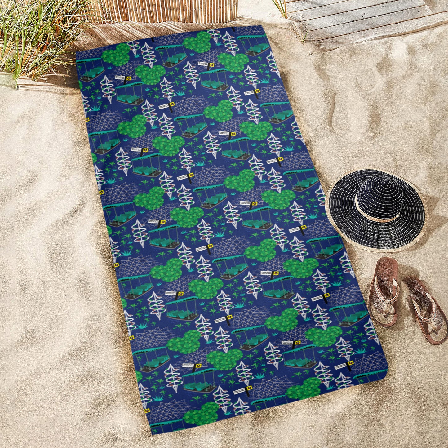 Living With The Land Beach Towel