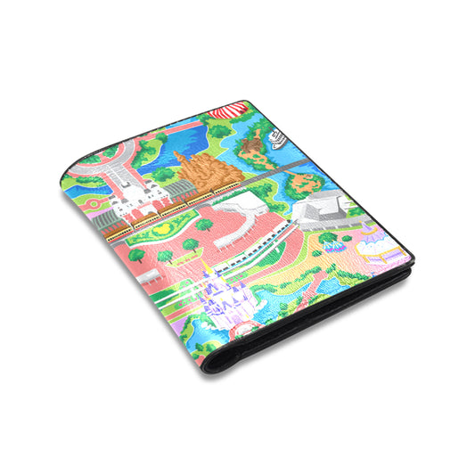 Park Map Men's Leather Wallet