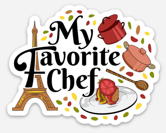 My Favorite Chef Disney Sticker