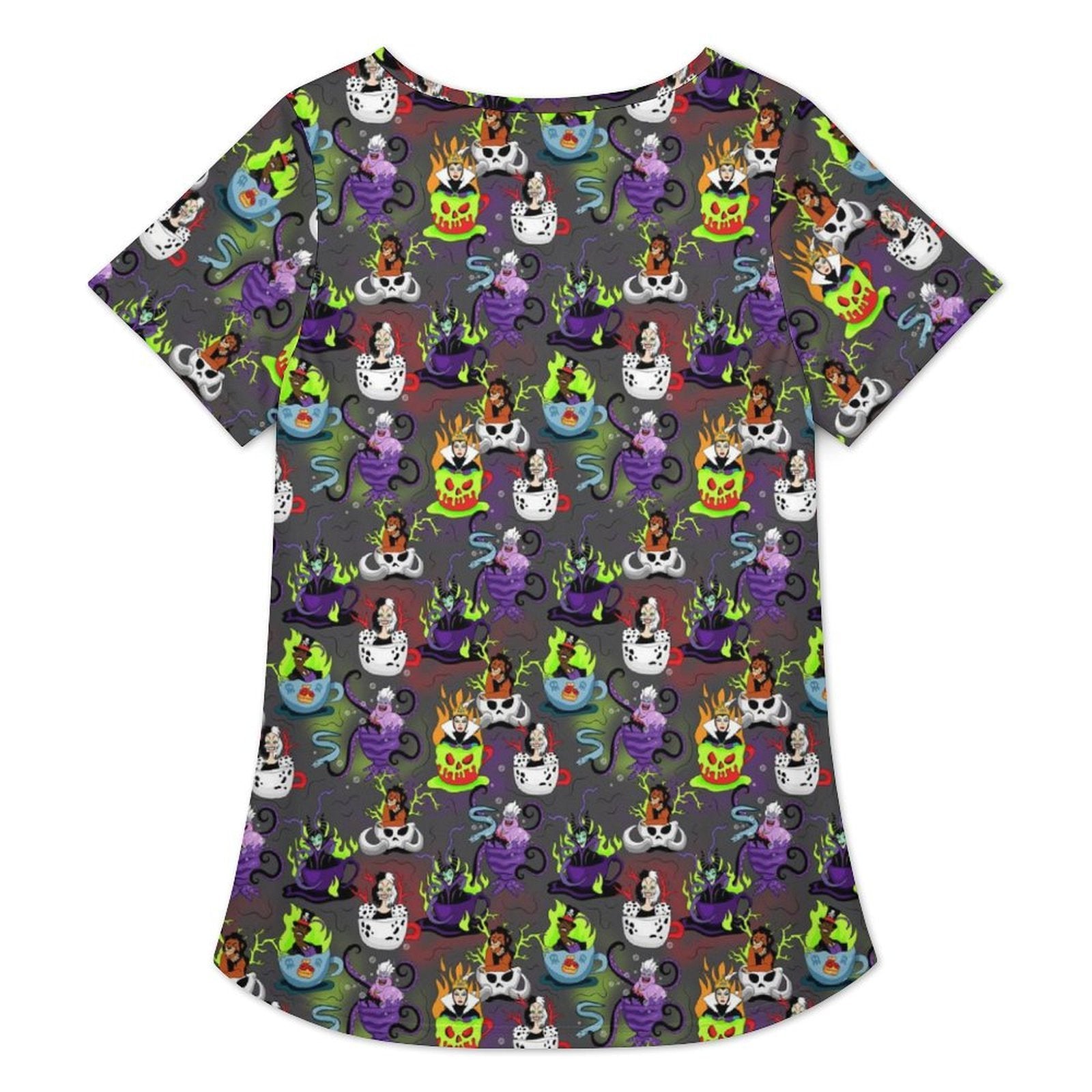 Villains Tea Cups Women's Crew Neck Tunic - Ambrie