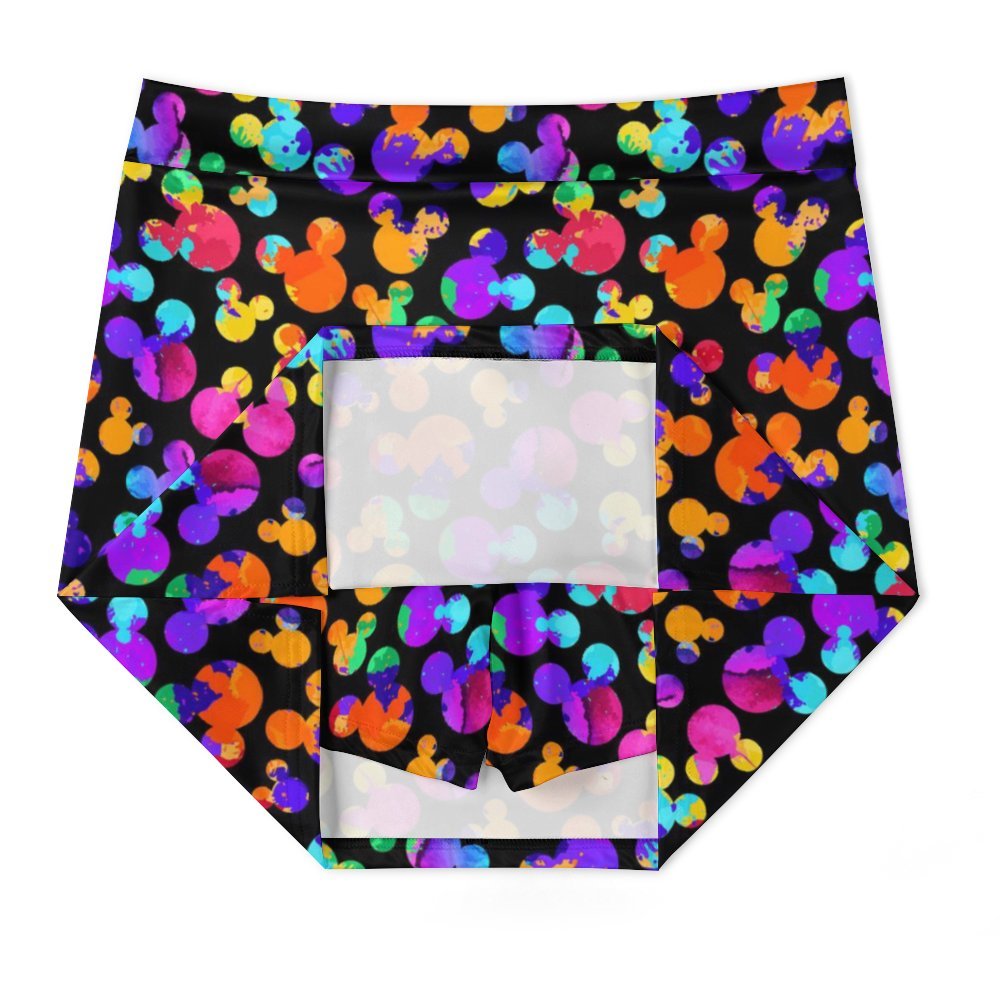 Watercolor Athletic A-Line Skirt With Pocket