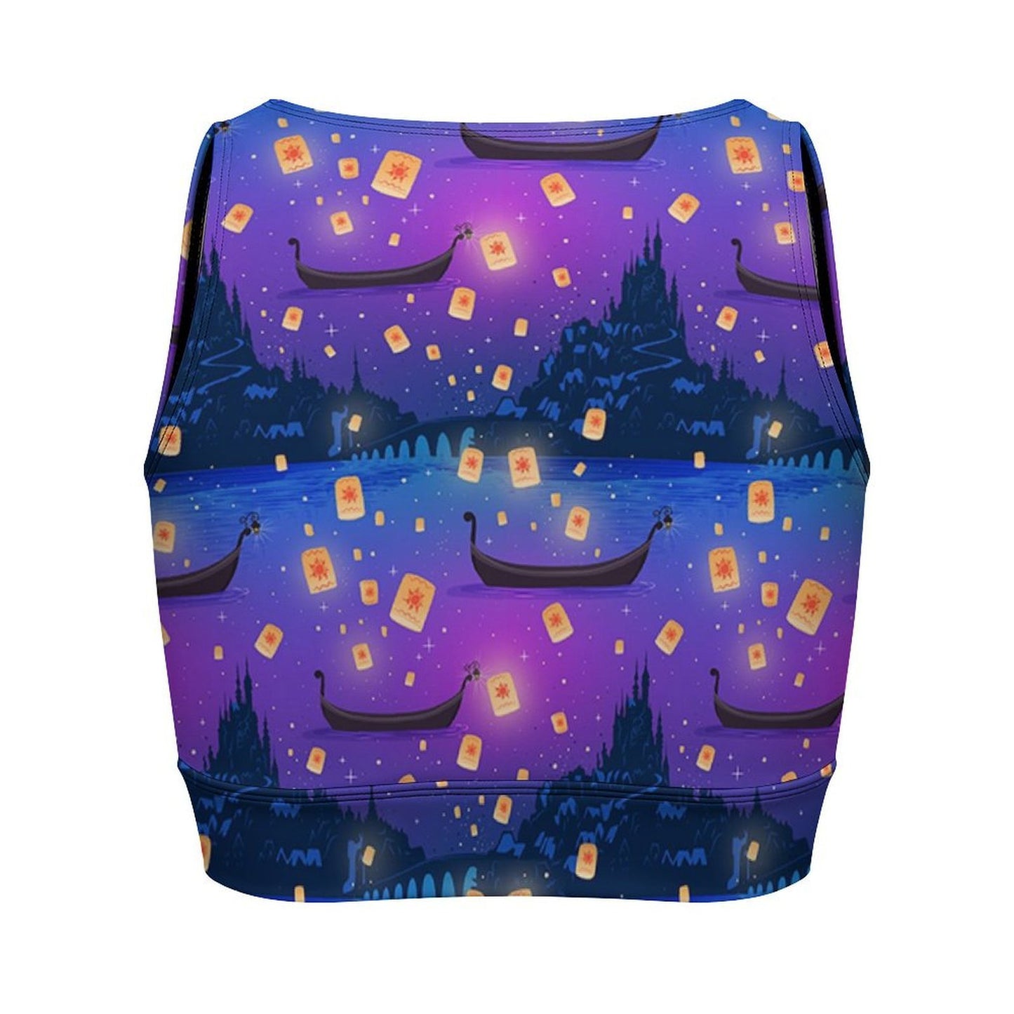 Floating Lanterns Women's Yoga Zipper Vest - Ambrie