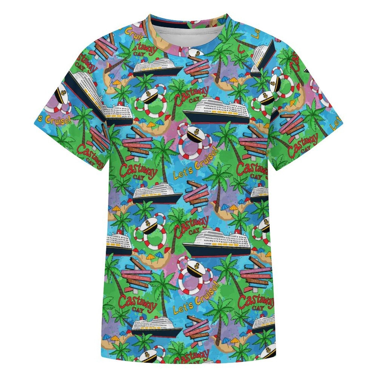 Women's All Over Print Raglan T-Shirt - Ambrie