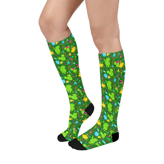 Flower And Garden Over-The-Calf Socks