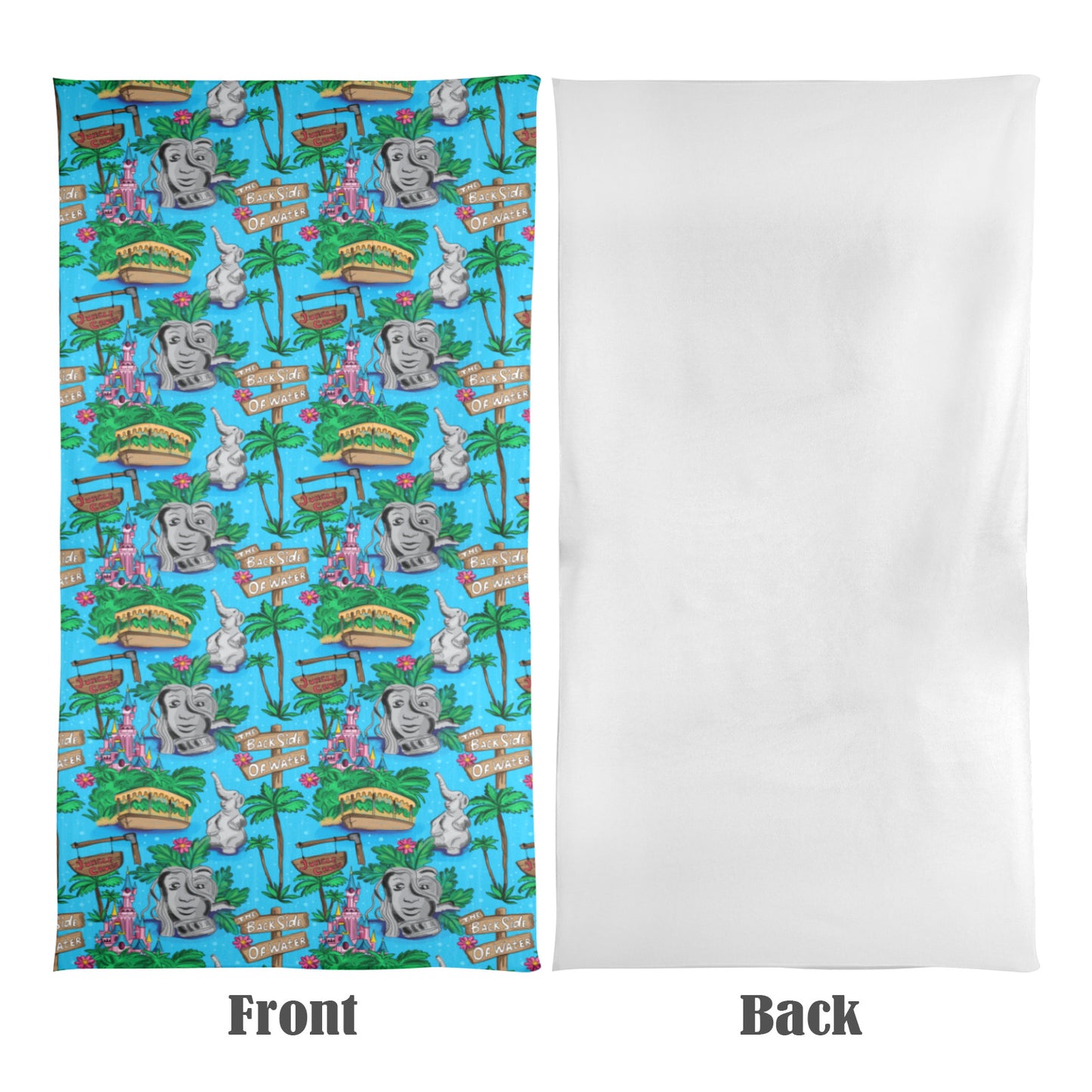 Back Side Of Water Beach Towel