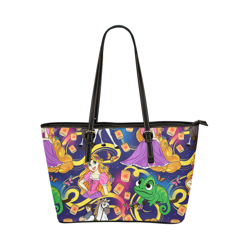 Disney Tangled Rapunzel At Last I See The Light Leather Tote Bag