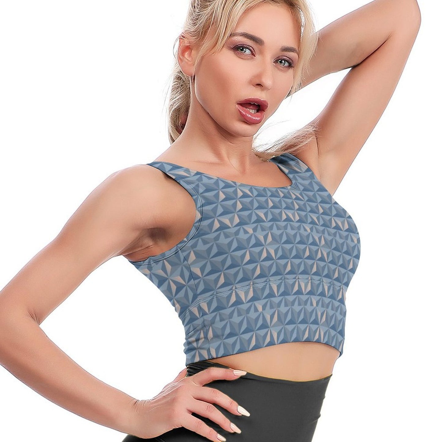 World Traveler Women's Crop Tank Top - Ambrie