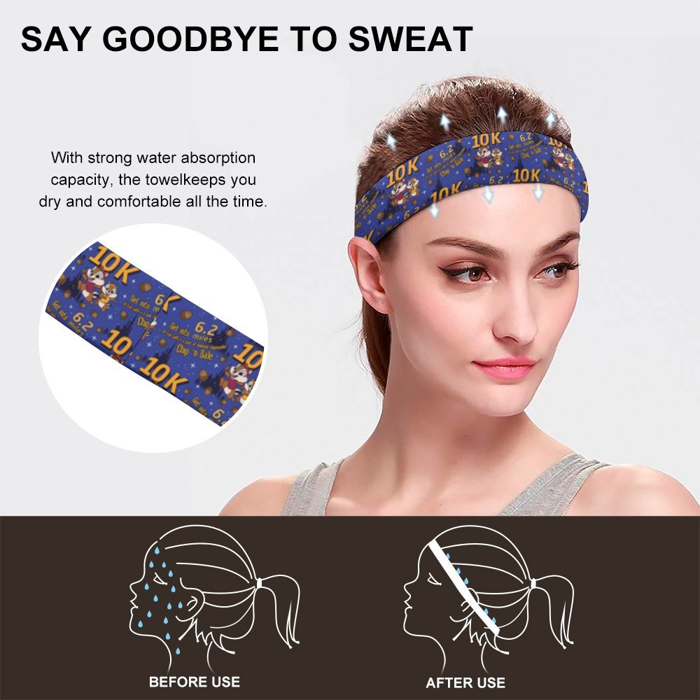 Chip And Dale 10K Sports Sweat Headband