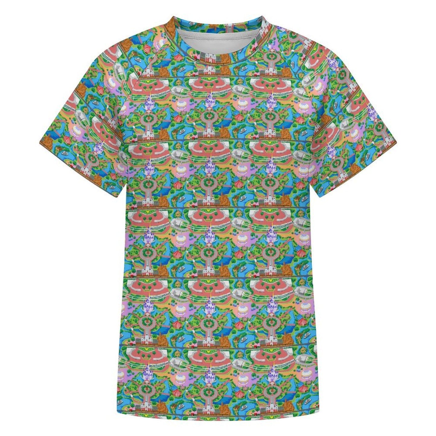 Women's All Over Print Raglan T-Shirt - Ambrie
