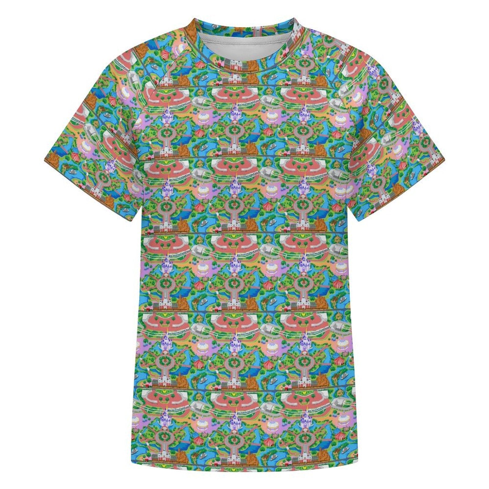 Women's All Over Print Raglan T-Shirt - Ambrie