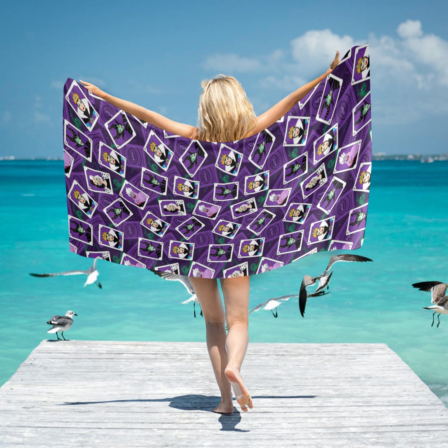 Villain Cards Beach Towel