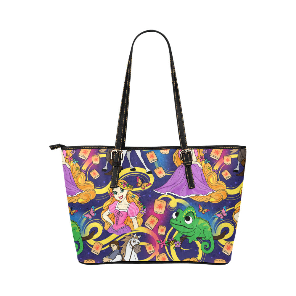 Disney Tangled Rapunzel At Last I See The Light Leather Tote Bag