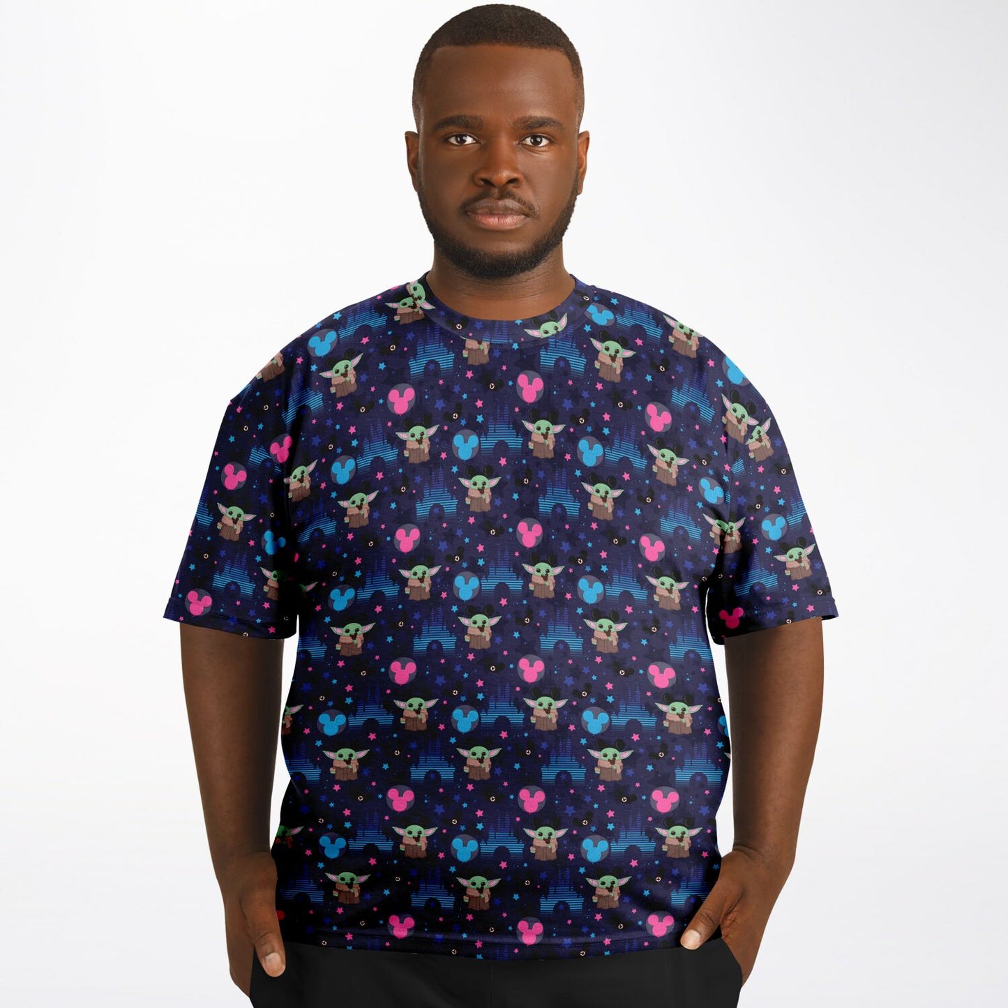 Baby Yoda Castles Unisex Plus-size T-Shirt