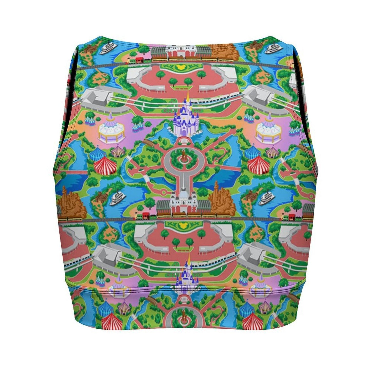 Park Map Women's Yoga Zipper Vest - Ambrie